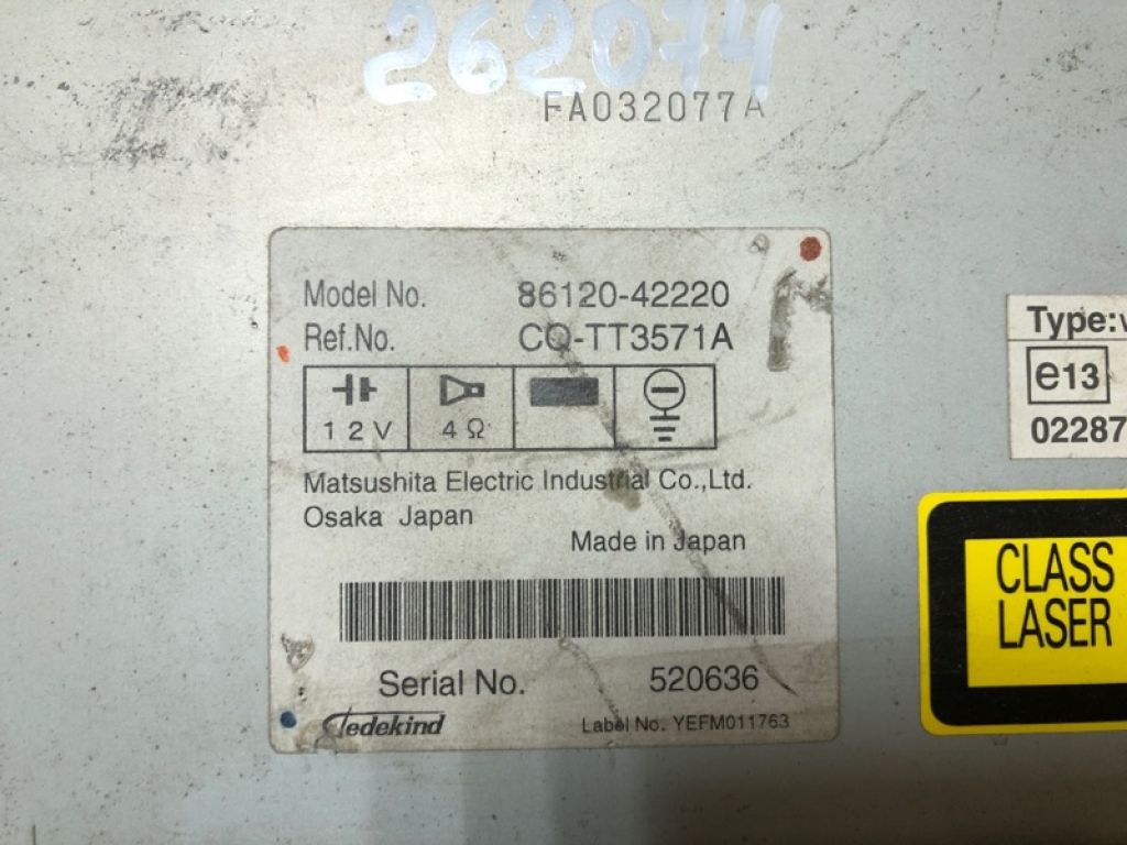 86120-42220 | Магнитола TOYOTA RAV4 05-12 - Фото 8