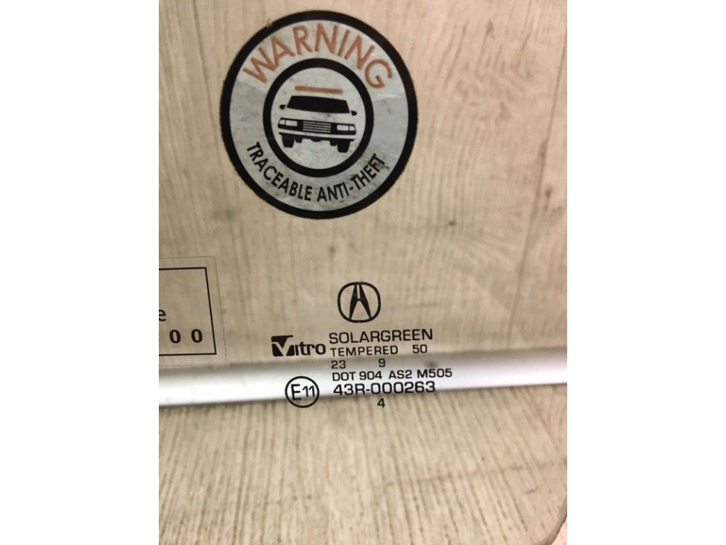 73350-TJB-A00 | Скло дверей передн. лів. ACURA RDX 19- - Фото 2