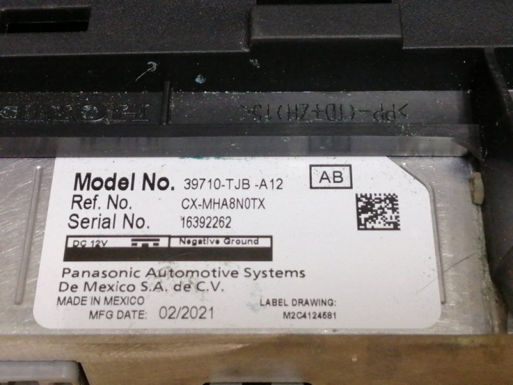 39710-TJB-A12 | монітор ACURA RDX 19- - Фото 3
