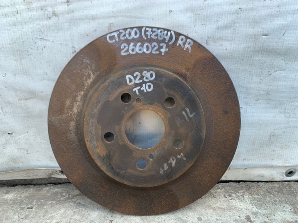 42431-52160 | Тормозной диск задний LEXUS CT200 11-17