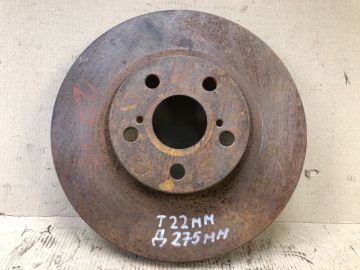 Гальмівний диск передній TOYOTA MATRIX 08-14