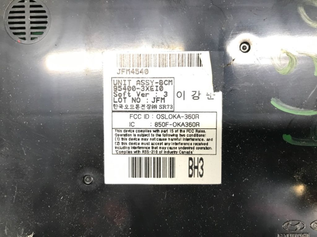 95400-3XEI0 | Блок комфорту HYUNDAI ELANTRA MD 10-15 - Фото 3