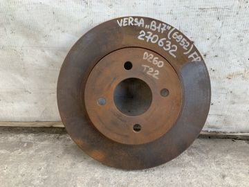 Тормозной диск передний NISSAN VERSA B17 11-19