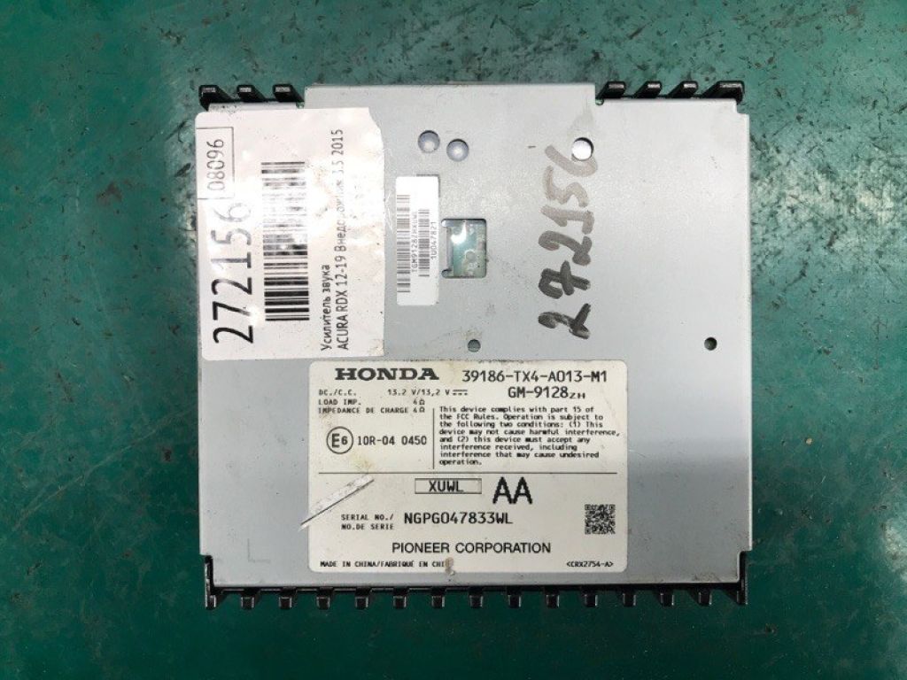 39186-TX4-A01 | Підсилювач звуку ACURA RDX 12-19 - Фото 2