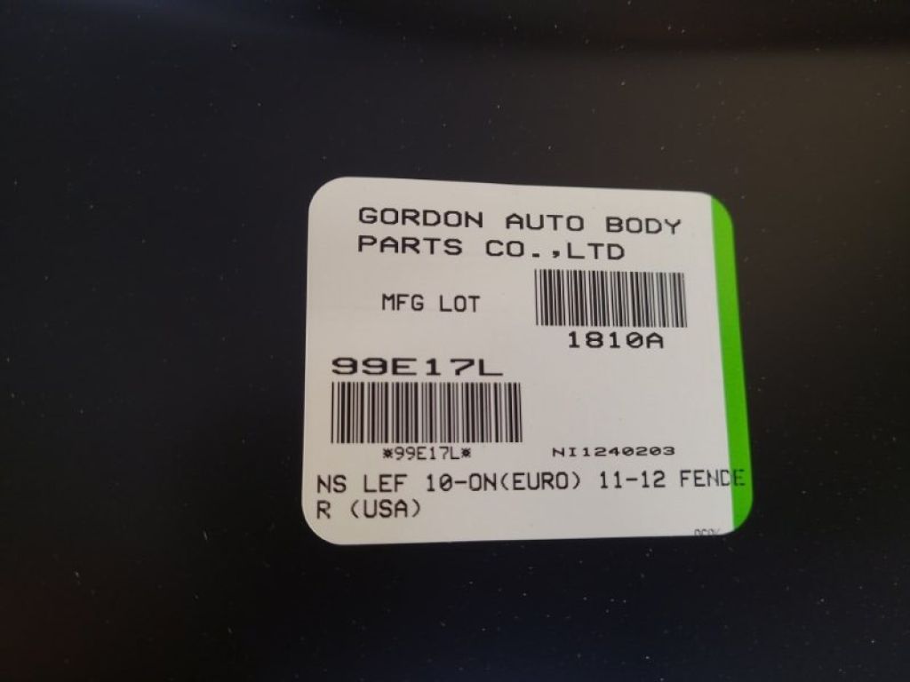 63101-3NF0A | Крыло переднее лев. NISSAN LEAF 10-17 - Фото 7