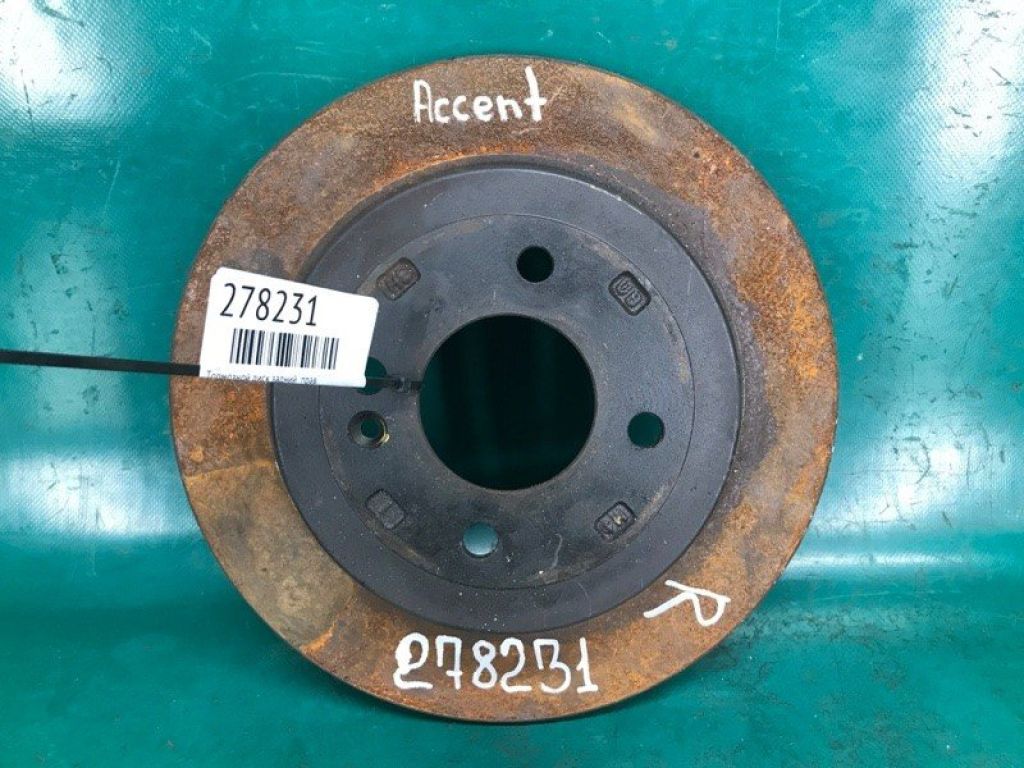 58411-0U300 | Гальмівний диск задній прав. HYUNDAI ACCENT RB 10-