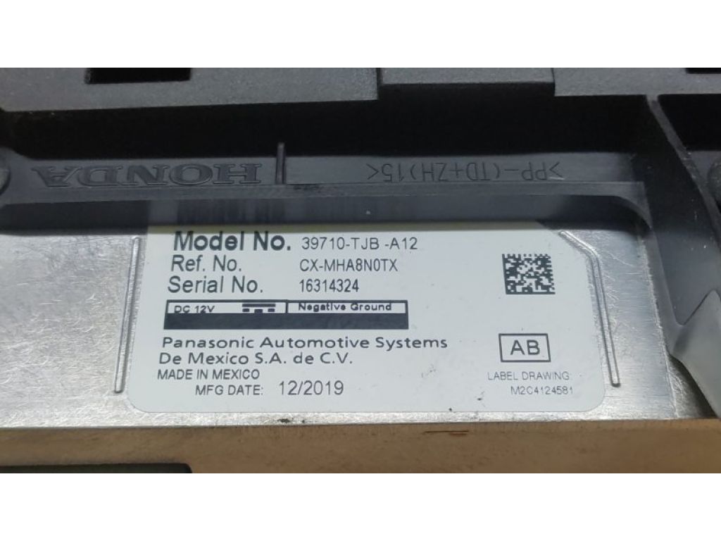 39710-TJB-A12 | монітор ACURA RDX 19- - Фото 3