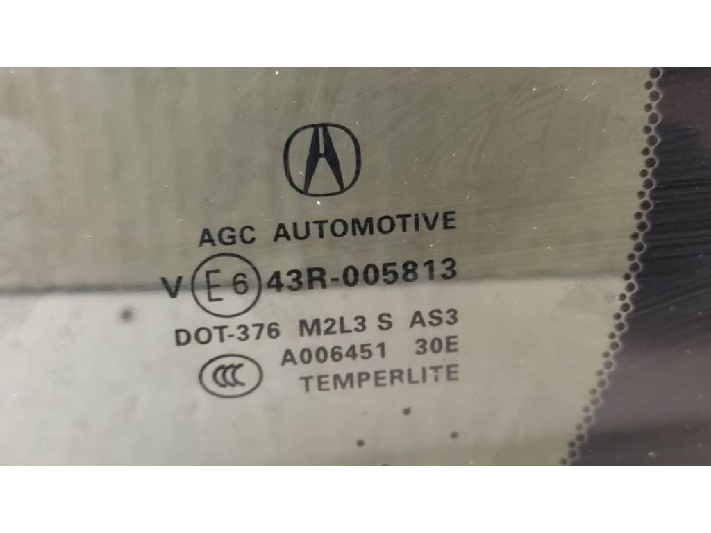 73460-TX4-A02 | Скло дверей глухе задн. лів. ACURA RDX 12-19 - Фото 2