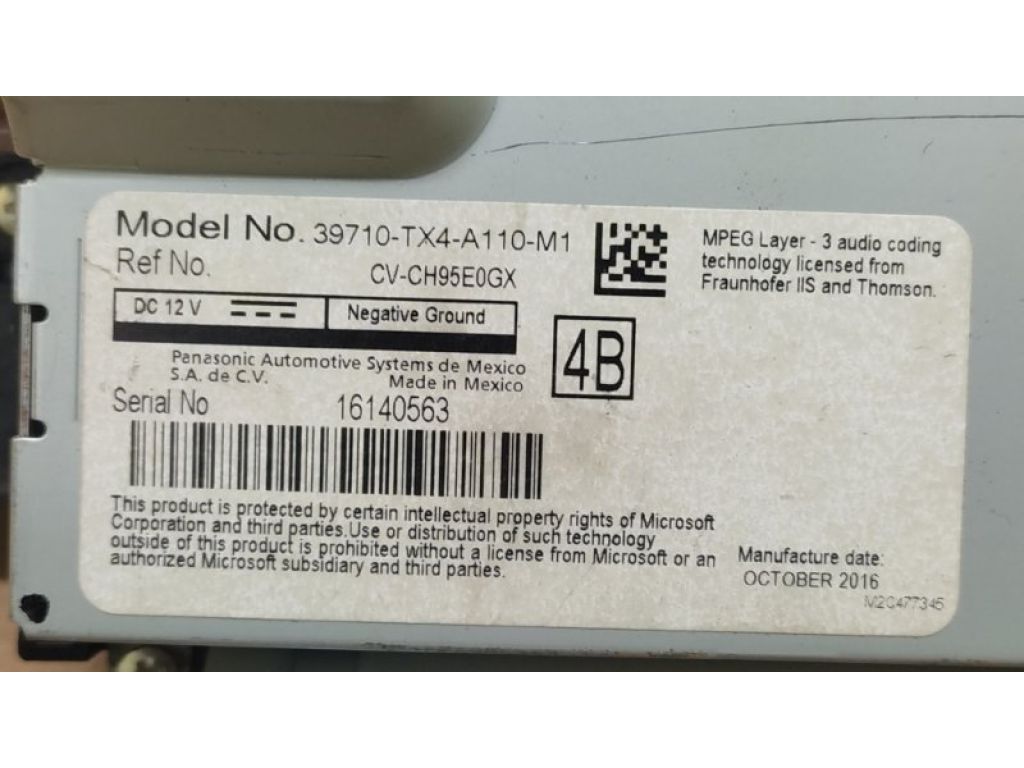 39710-TX4-305 | монітор ACURA RDX 12-19 - Фото 3