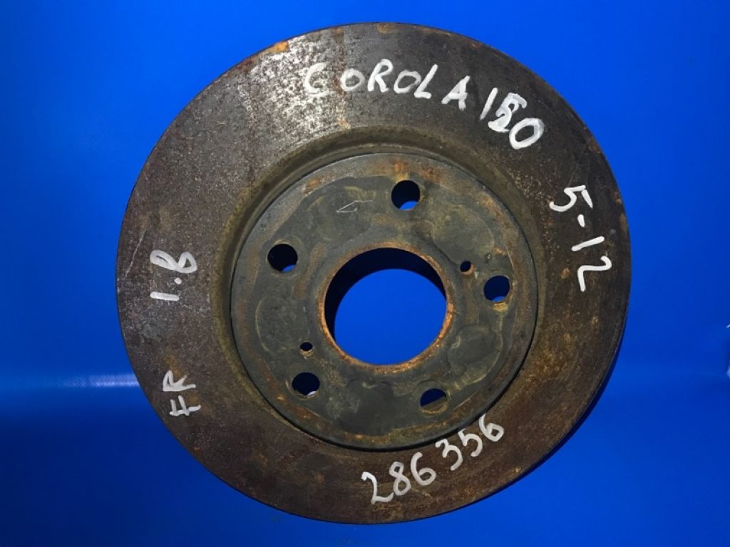 43512-12670 | Тормозной диск передний TOYOTA COROLLA 150 06-13