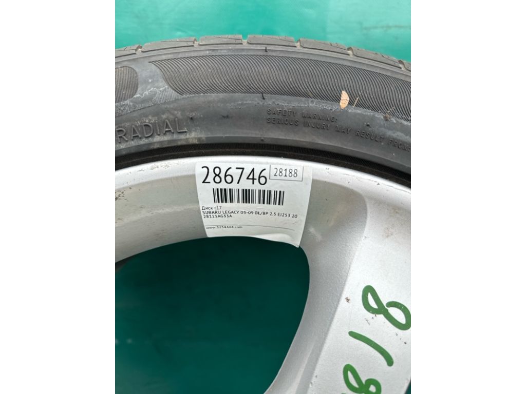 28111AG33A | Диск R17 SUBARU LEGACY 03-09 BL/BP - Фото 2