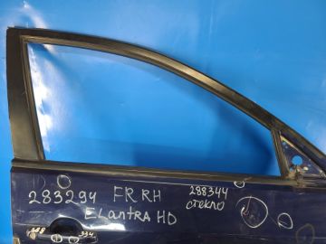 Скло дверей передн. прав. HYUNDAI ELANTRA HD 06-11