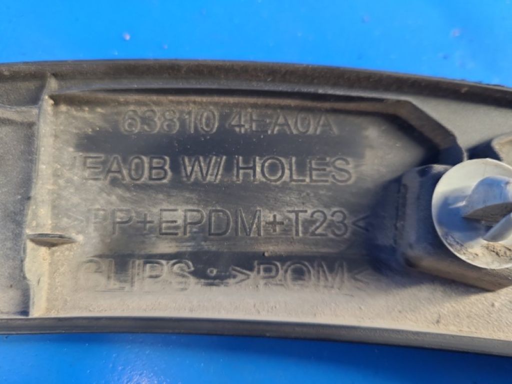 63810 4EA0A | Накладка крыла (расширитель арки) передн. прав. NISSAN QASHQAI/ROGUE SPORT 14- - Фото 3