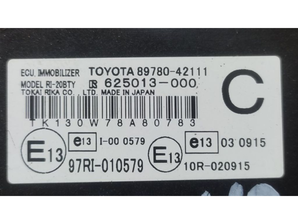89780-42111 | Блок іммобілайзера TOYOTA RAV4 05-12 - Фото 3