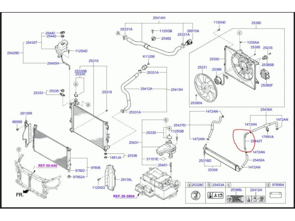 25442-4R000 | Патрубок системи охолодження HYUNDAI SONATA YF 10-14 - Фото 2