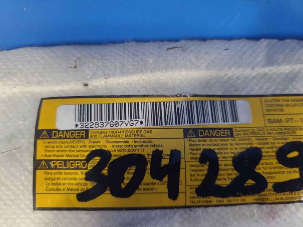 73920-06040 | Подушка безопасности в сиденье лев. TOYOTA CAMRY 40 06-11 - Фото 2