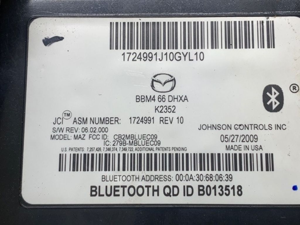 BBM4-66-DHXA | Блок керування блютуз MAZDA 3 BL 09-13 - Фото 2