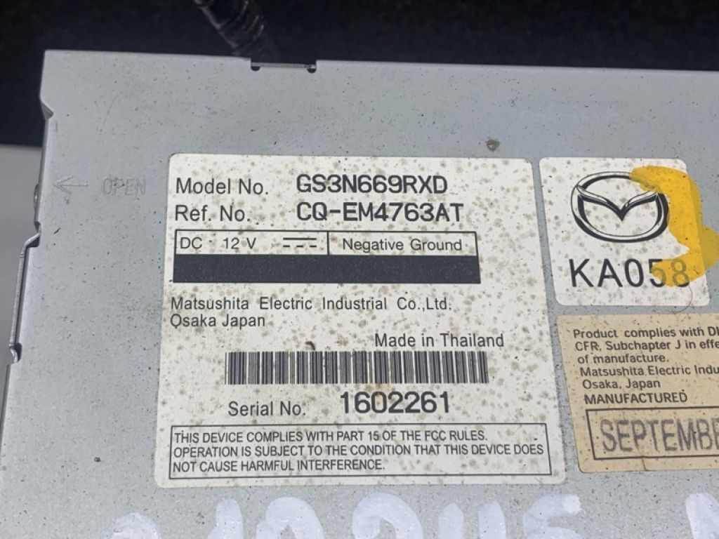 GS3N-66-9RXD | магнітола MAZDA 6 GH 07-12 - Фото 3