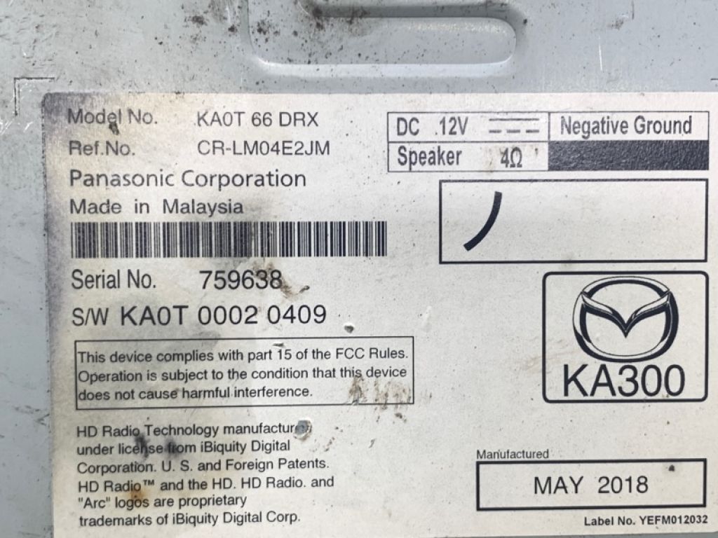 KA0T-66-DRX | Блок електронний MAZDA CX-5 (KE) 11-17 - Фото 2