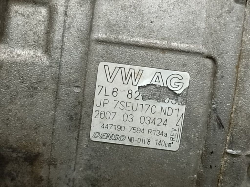 7L6 820 803 S | Компресор кондиціонера VOLKSWAGEN TOUAREG 02-10 - Фото 6