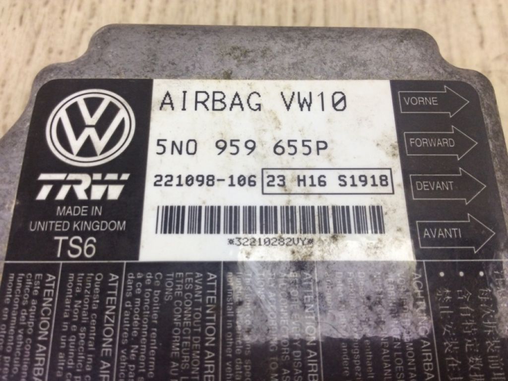 5N0959655P | Блок керування AIRBAG VOLKSWAGEN TIGUAN 08-17 - Фото 2