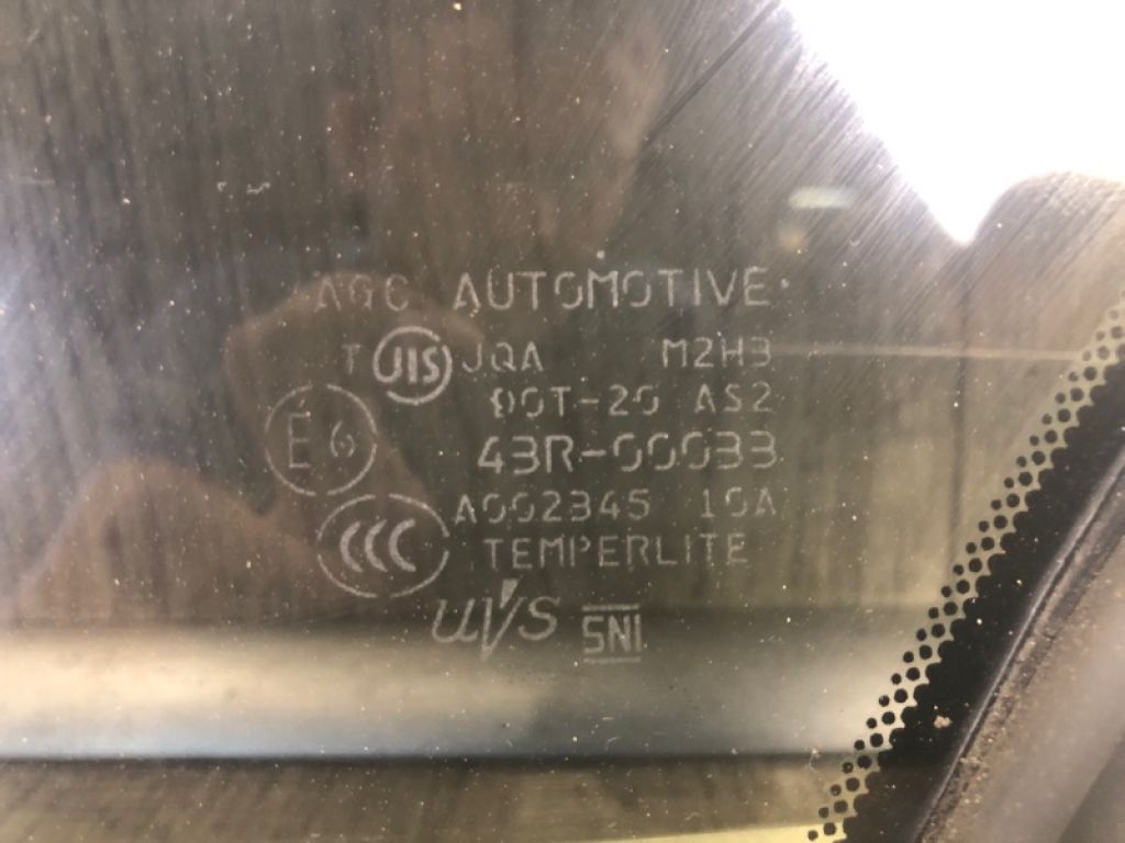 822634GA0A | Скло дверей глухе задн. лів. INFINITI Q50 15-20 - Фото 2
