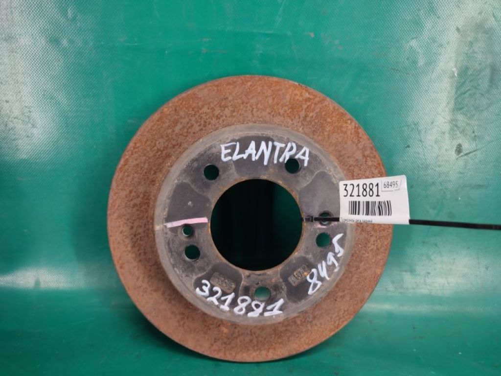 58411-3Y300 | Гальмівний диск задній HYUNDAI ELANTRA AD 16-