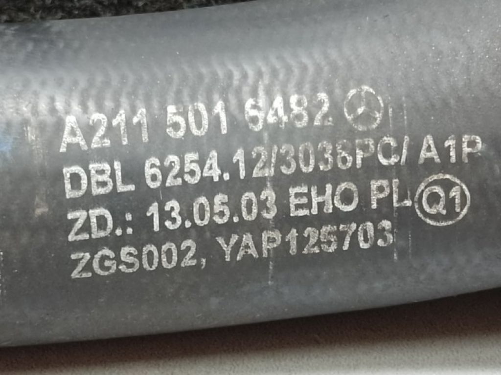 A 211 501 64 82 | Патрубок системи охолодження MERCEDES E-CLASS W211 02-09 - Фото 4