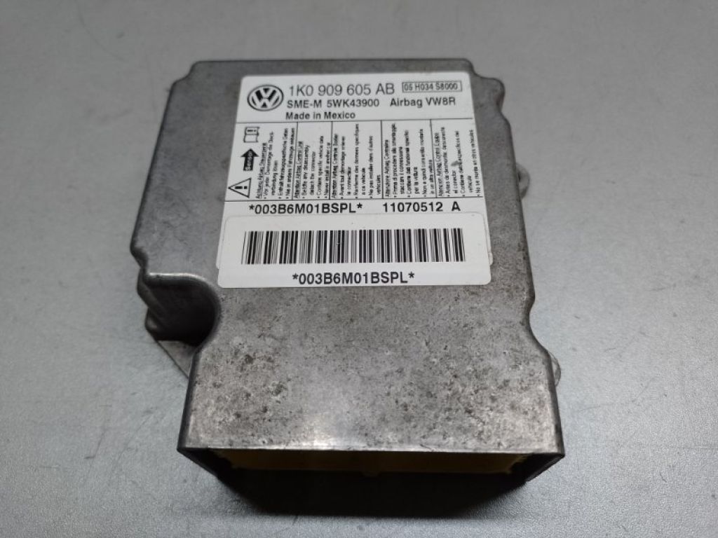 1K0 909 605 AB | Блок управления AIRBAG VOLKSWAGEN JETTA USA 10-17
