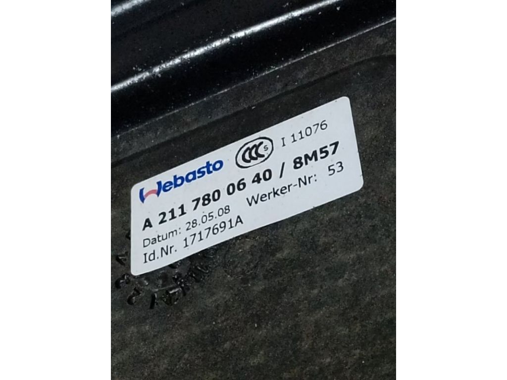 A 211 780 09 21 | Люк MERCEDES E-CLASS W211 02-09 - Фото 4