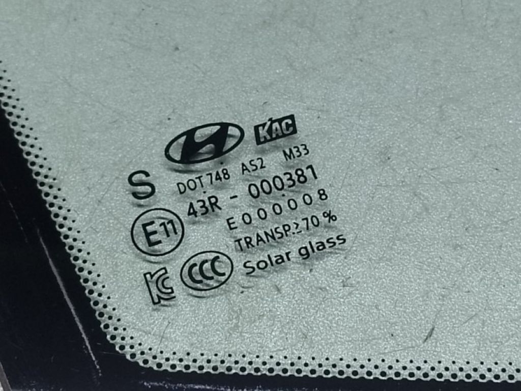 83427-F2020 | Стекло двери глухое задн. прав. HYUNDAI ELANTRA AD 16- - Фото 2