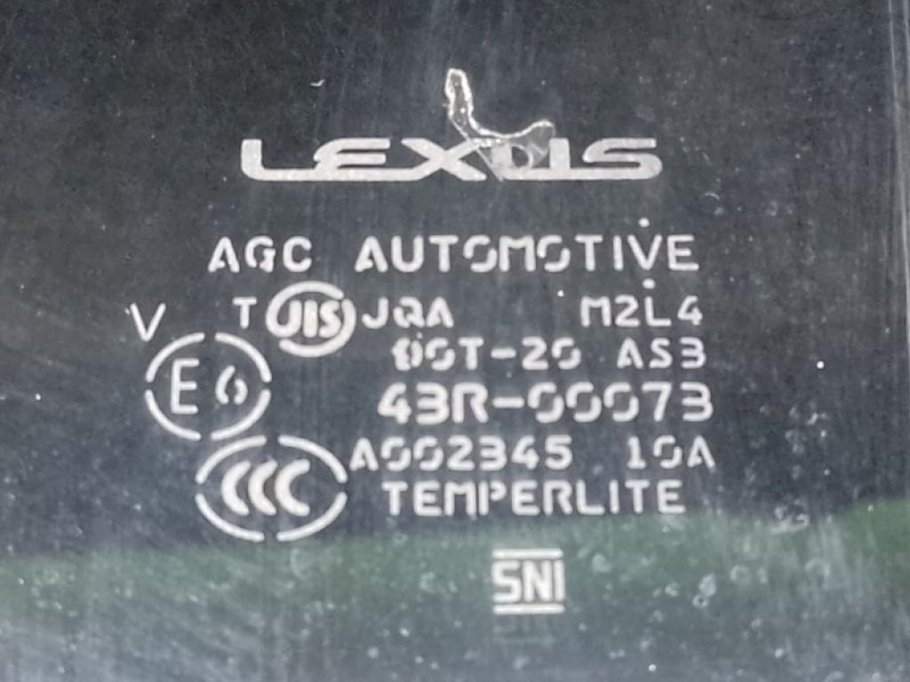 68104-48130 | Скло дверей задн. лів. LEXUS RX350/450 09-15 - Фото 2
