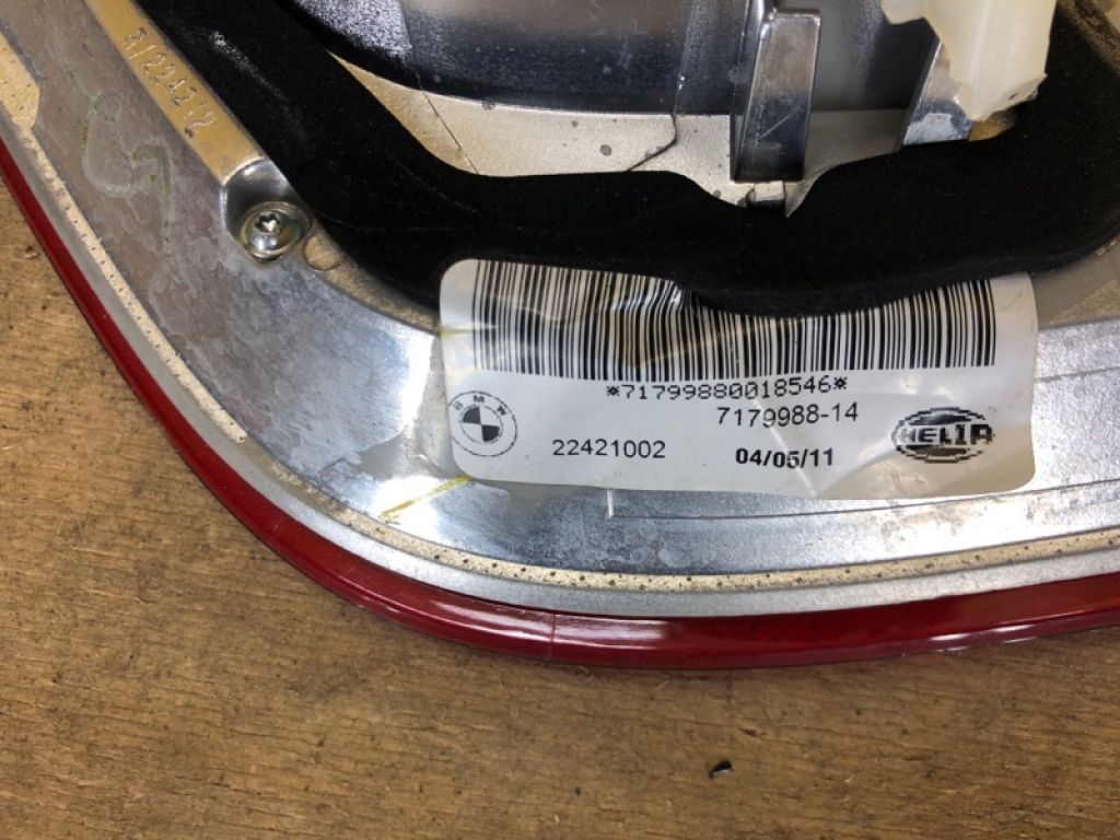 63217179988 | Ліхтар внутрішній прав. BMW X6 (E71) 07-14 - Фото 8