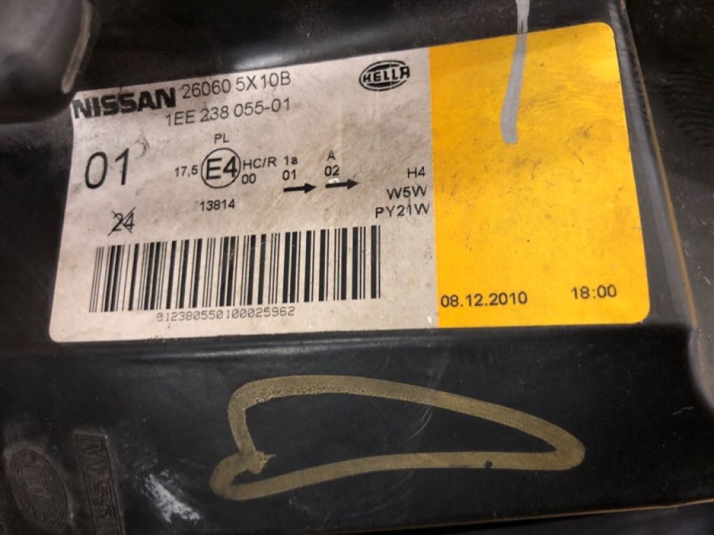 260605X10B | Фара лев. NISSAN PATHFINDER R51 04-14 - Фото 4