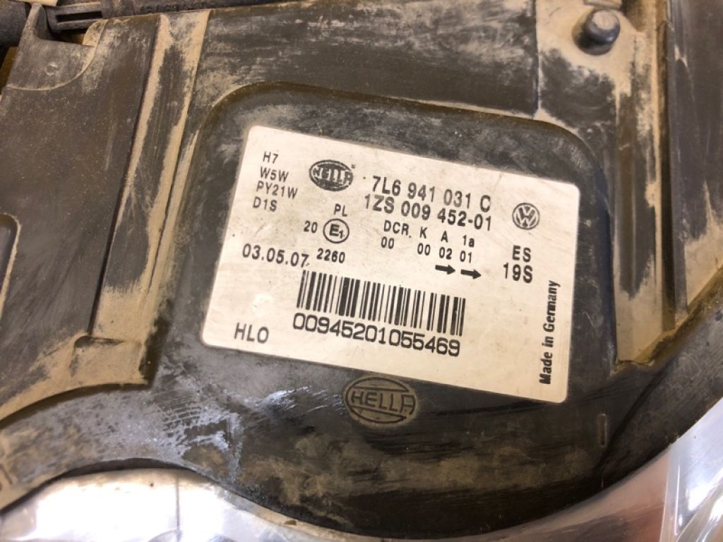 7L6941039C | Фара лев. VOLKSWAGEN TOUAREG 02-10 - Фото 8