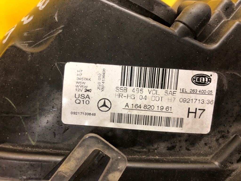 A1648201961 | Фара лев. MERCEDES M-CLASS W164 05-11 - Фото 12