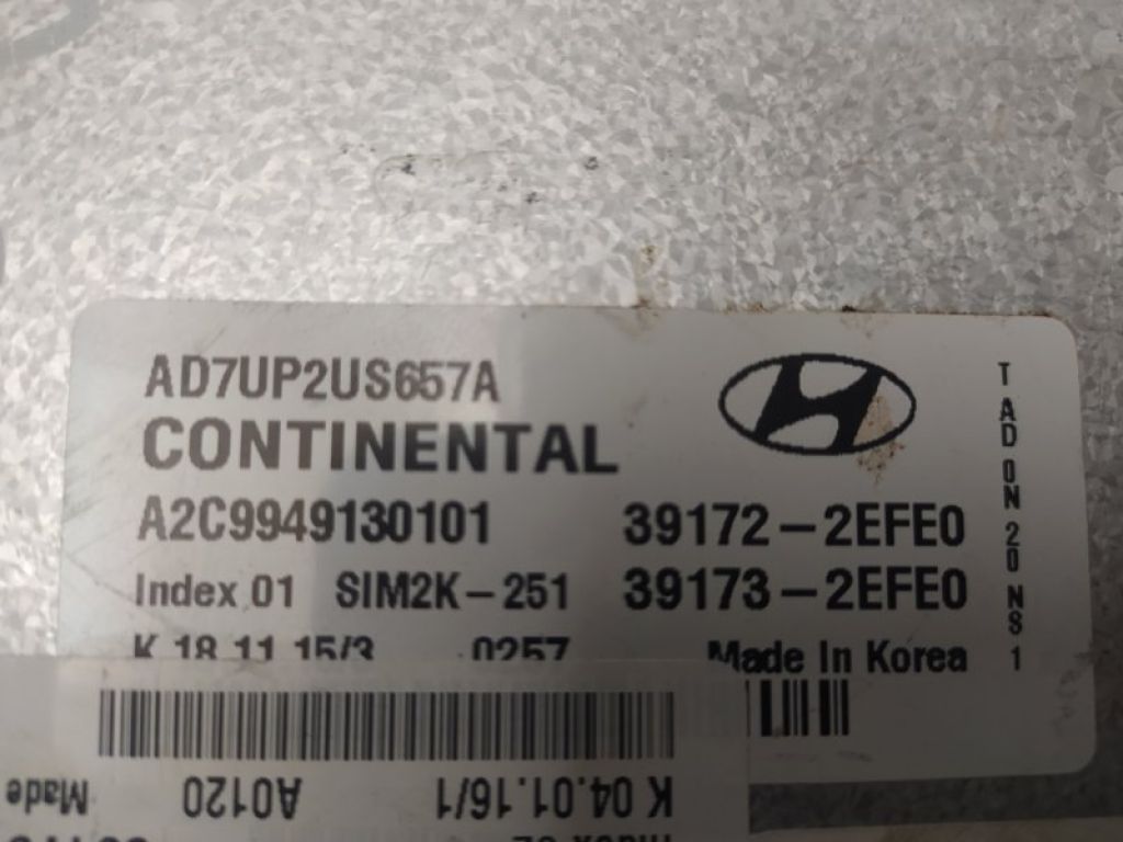 39173-2EFE0 | Блок управления двигателем HYUNDAI ELANTRA AD 16- - Фото 4