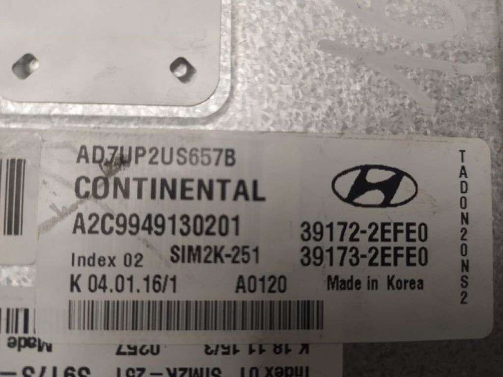 39173-2EFE0 | Блок управления двигателем HYUNDAI ELANTRA AD 16- - Фото 5