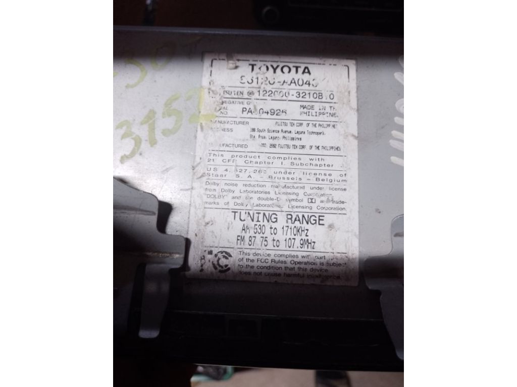 Магнитола TOYOTA CAMRY 30 02-06 - Фото 4