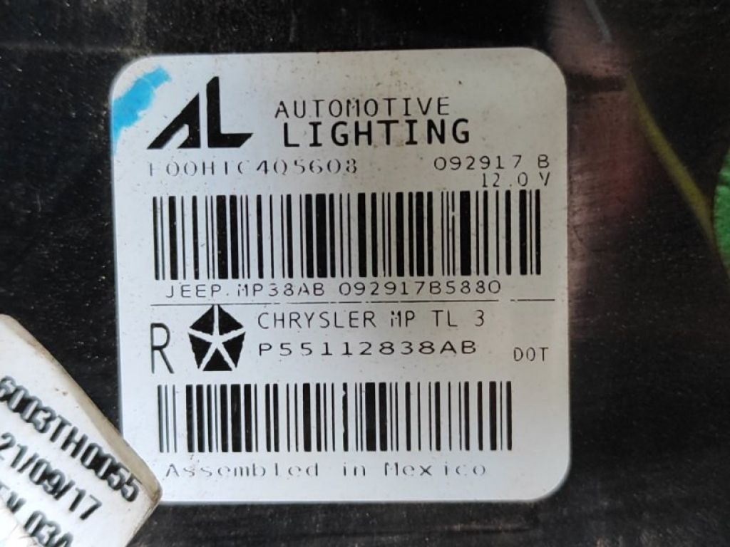 55112 838AB | Ліхтар зовнішній прав. JEEP COMPASS 17-21 - Фото 4