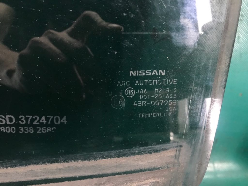82301-4CA0B | Скло дверей задн. лів. NISSAN X-TRAIL/ROGUE T32 13-20 - Фото 2