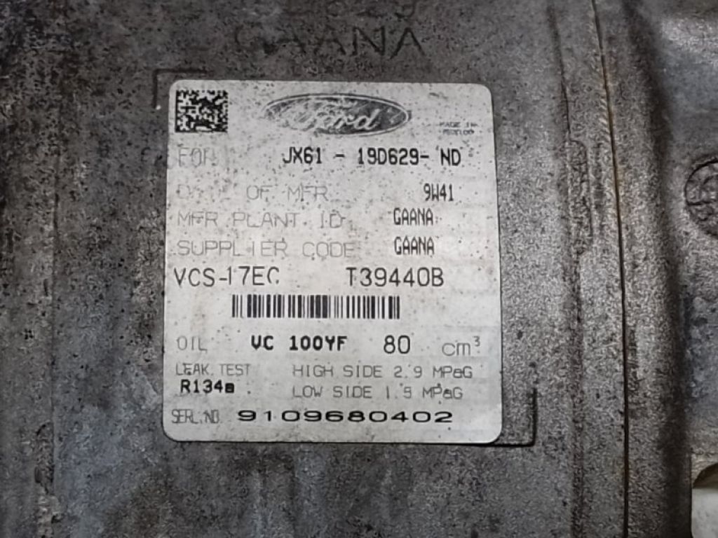 JX6Z-19703-H | Компрессор кондиционера FORD ESCAPE 19 - - Фото 5