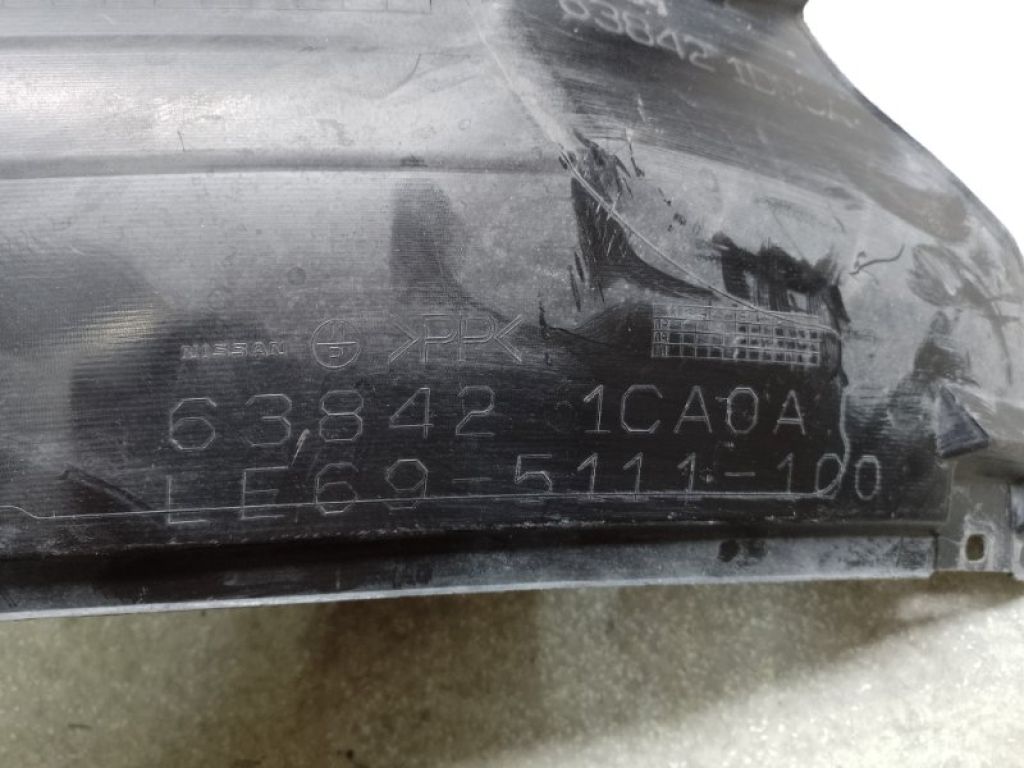63842-1CA0A | Підкрилок передн. прав. INFINITI FX/QX70 S51 08-17 - Фото 4