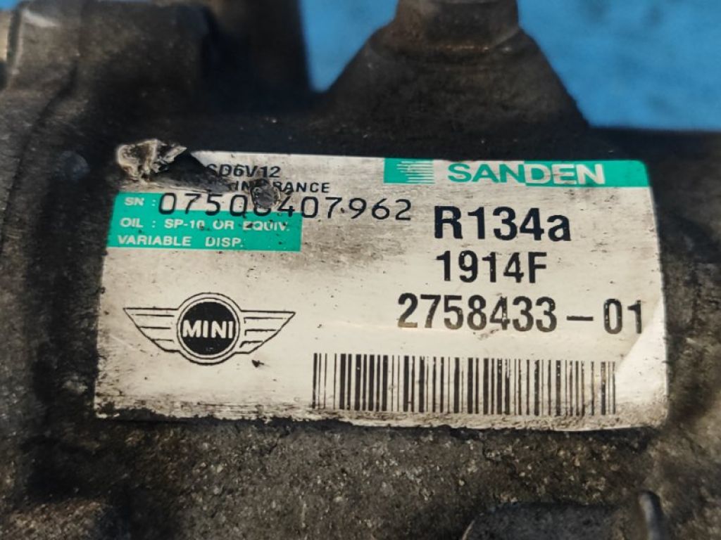 64-52-9-223-392 | Компрессор кондиционера MINI COOPER S R56 06-14 - Фото 7