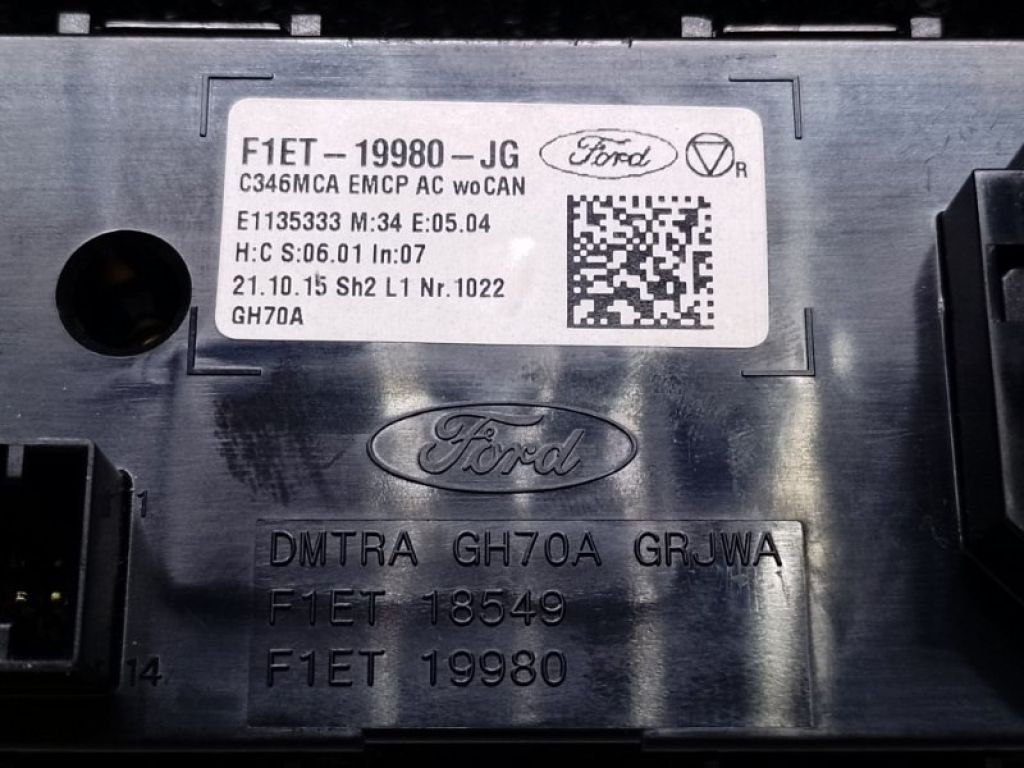 F1EZ-19980-T | Блок керування піччю FORD FOCUS 10-18 - Фото 3