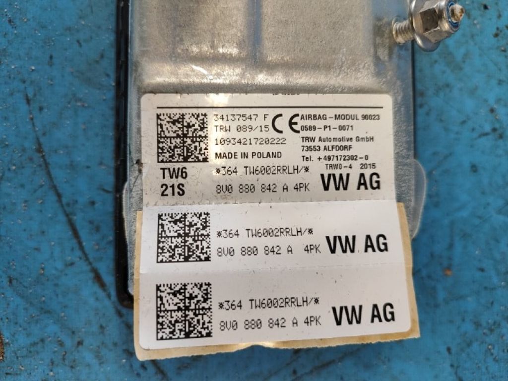 8V0880842A | Подушка безопасности пассажира AUDI A3 (8V) 12–17 - Фото 5