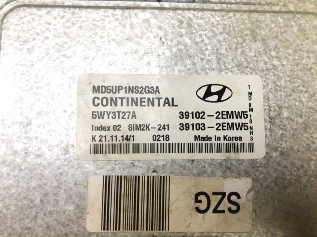 39103-2EMW5 | Блок керування двигуном HYUNDAI ELANTRA MD 10-15 - Фото 7