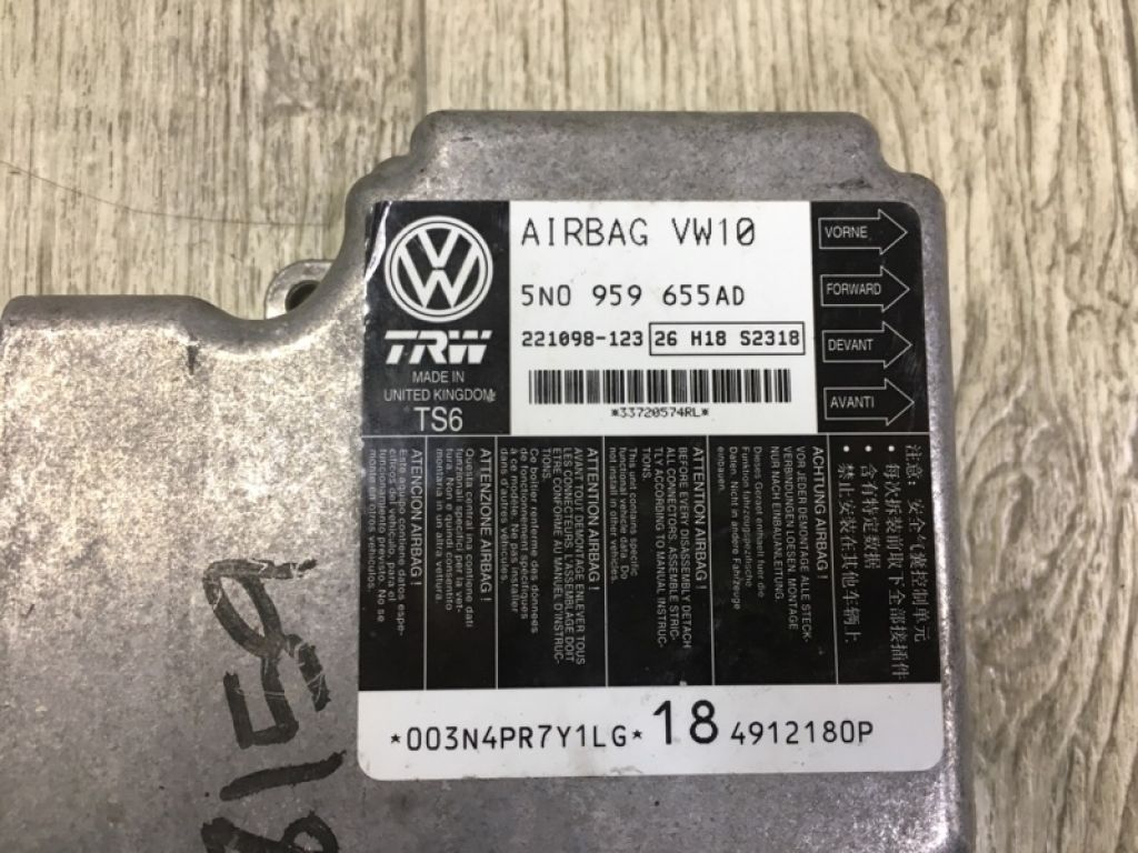 5N0-959-655-AD-207 | Блок керування AIRBAG VOLKSWAGEN TIGUAN 08-17 - Фото 4