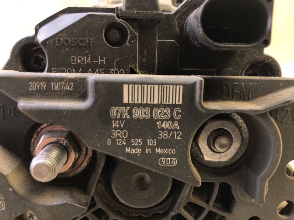 07K 903 023 C | Генератор VOLKSWAGEN JETTA USA 10-17 - Фото 8