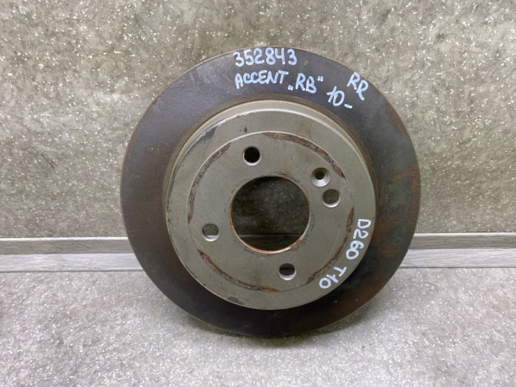 58411-0U300 | Гальмівний диск задній HYUNDAI ACCENT RB 10-